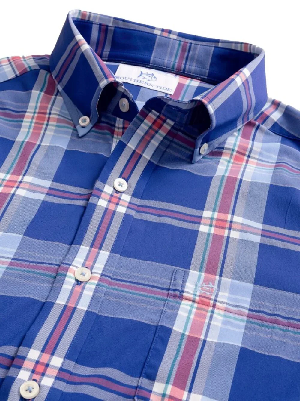 NWT Southern Tide Men's Intercoastal Plaid Sport Shirt by Southern Tide Medium M